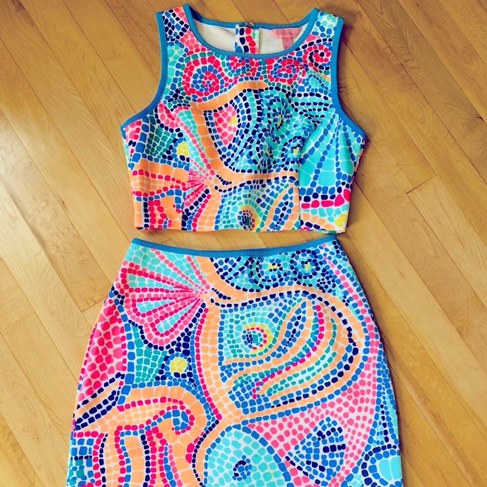 Lilly Pulitzer Multi Title Wave Dress